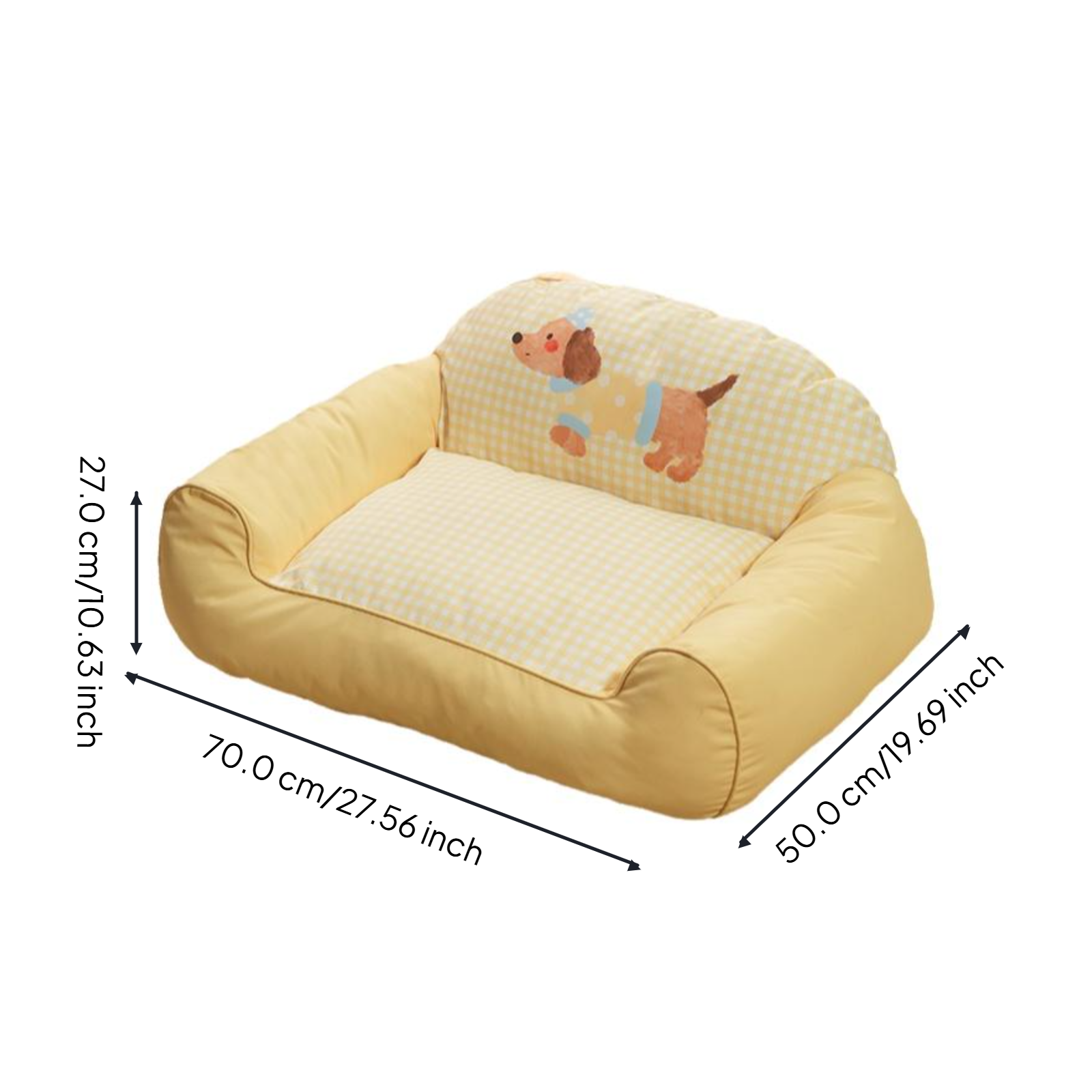 Water-Resistant Non-Slip Pet Sofa Bed, Calming, All Seasons