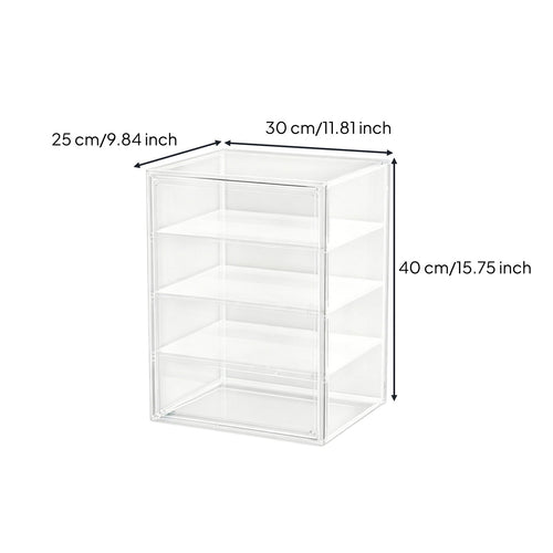 Wall Mounted Display Case Attached Door Acrylic Display Case Multi Tier