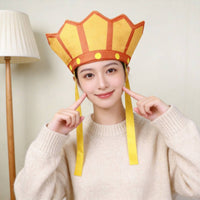 Tang Sanzang Hat Cartoon Design Chinese Monk Crown for Parties, Kids, Cosplayers
