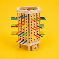 And Hexagonal Block Game Colored Sticks Wooden Structure Game Fine Motor Skills Kids Activity
