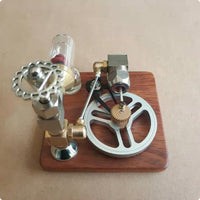 Heat-Driven Engine Model Adjustable Speed Piston Heat-Driven Engine Desktop Art Piece for Teacher, Desk