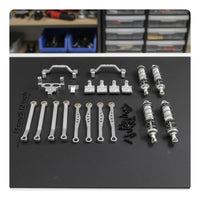 1/16 Scale Crawler Upgrade Easy Installation Metal Chassis Link and Shock Set for Outdoor Adventure