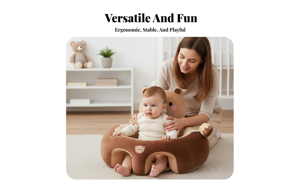 Inflatable Sit-up Training Chair Portable Infant Floor Seat Multi-Functional