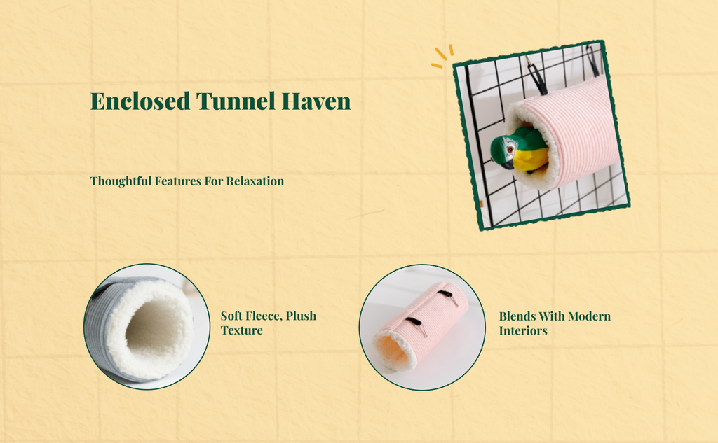 Plush Hanging Bed, Winter Hut, Small Pet Enclosure