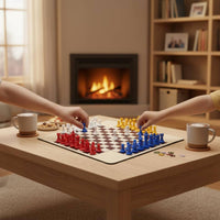 Four-Player Chess Set Multicolor Strategy Game Large