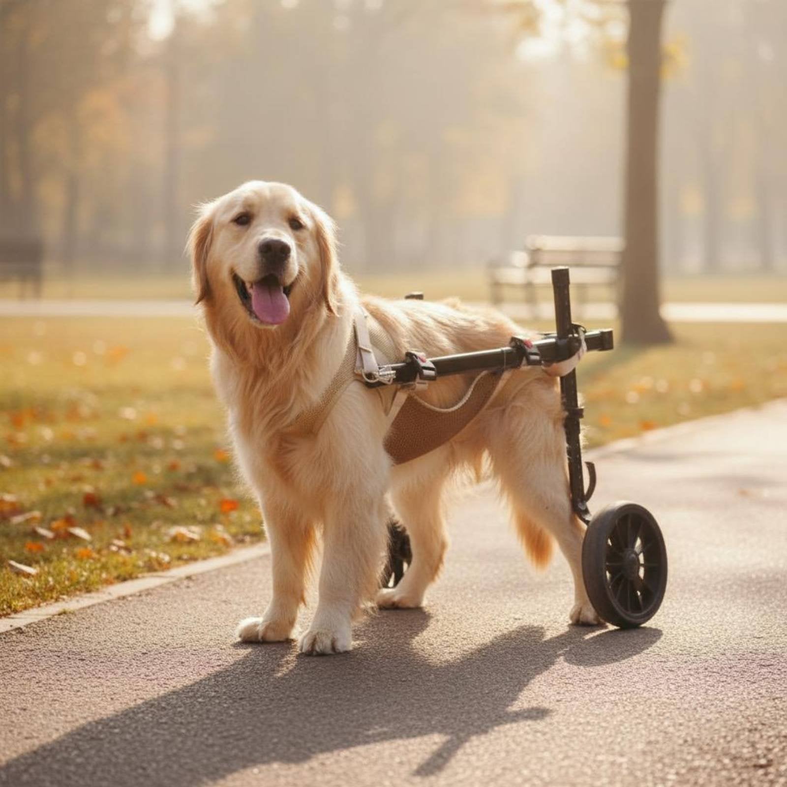 Pet Wheelchair Training Walking Aid Rear Support Wheelchair Adjustable Frame