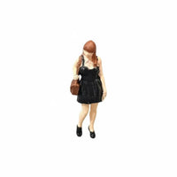 Painted Woman Figurine Detailed Hand Painted Miniature Woman for Desk Decor