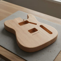 Traditional electric Guitar Body Smoothly Sanded Musical Instrument Component for Luthiers