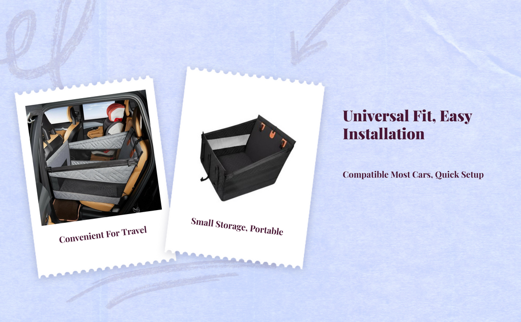 Waterproof dog car seat booster