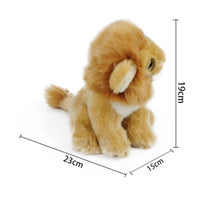 Realistic Lion Stuffed Fuzzy Stuffed Lion Long-Lasting for Children