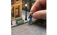 Hat Girl Miniature Highly Detailed Sand Table Person Model Realistic Design Miniature People Figurine for Dioramas