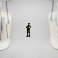 Tiny Security Man Figurine Collectible Item 1 Inch People Figures for Collectors