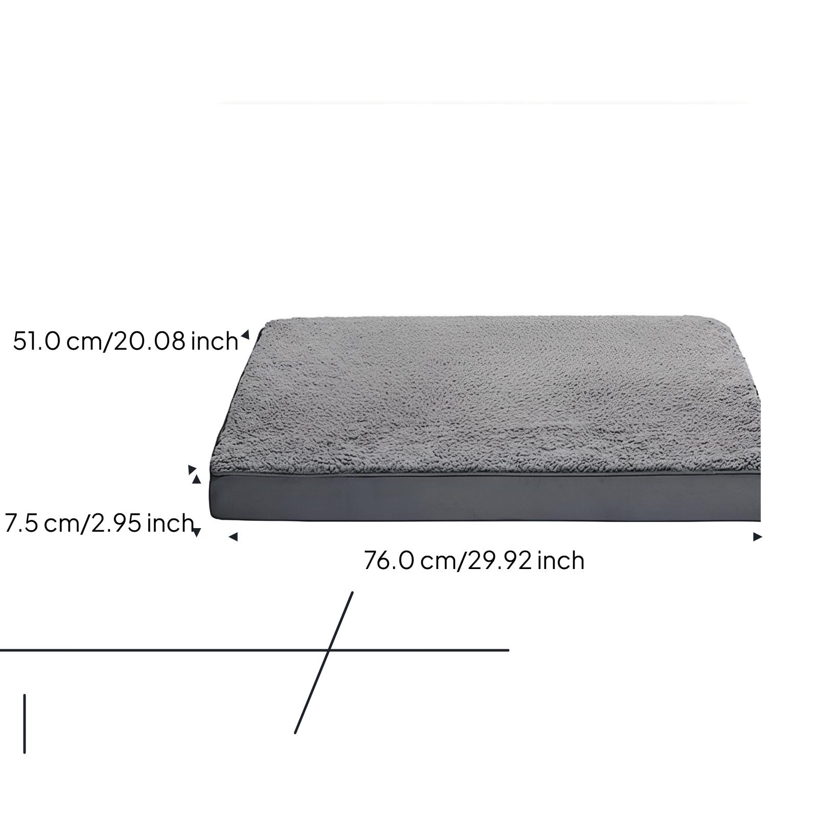 Orthopedic Dog Bed Removable Cover, Non-Slip, Joint Support