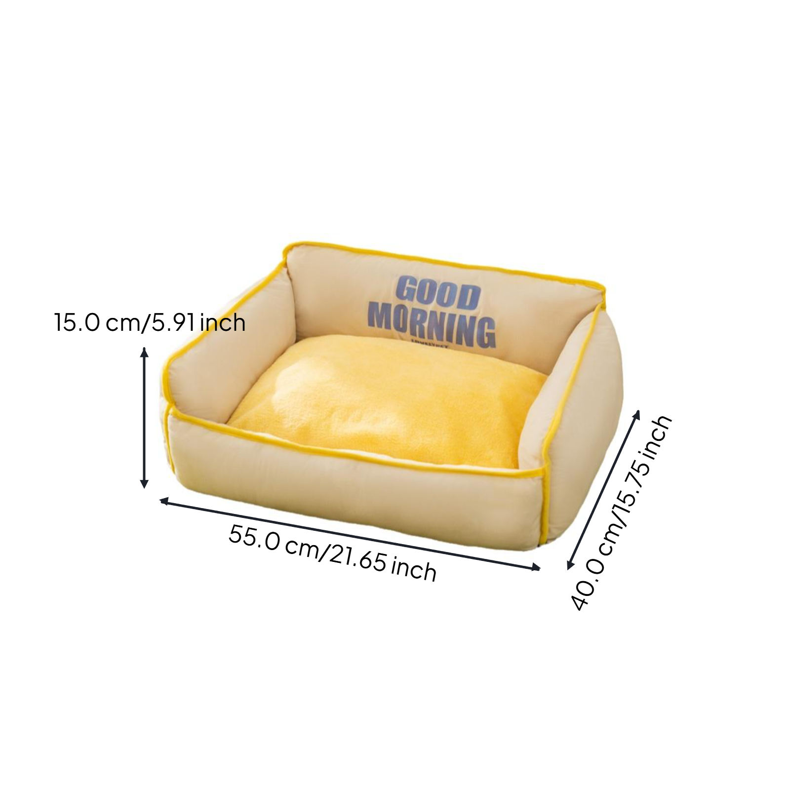 Washable small pet bed