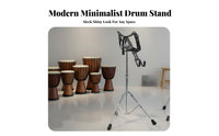 Hand Drum Stand Electroplated Finish African Drum Stand Heavy Duty Bracket for Drummers, Practice Sittings