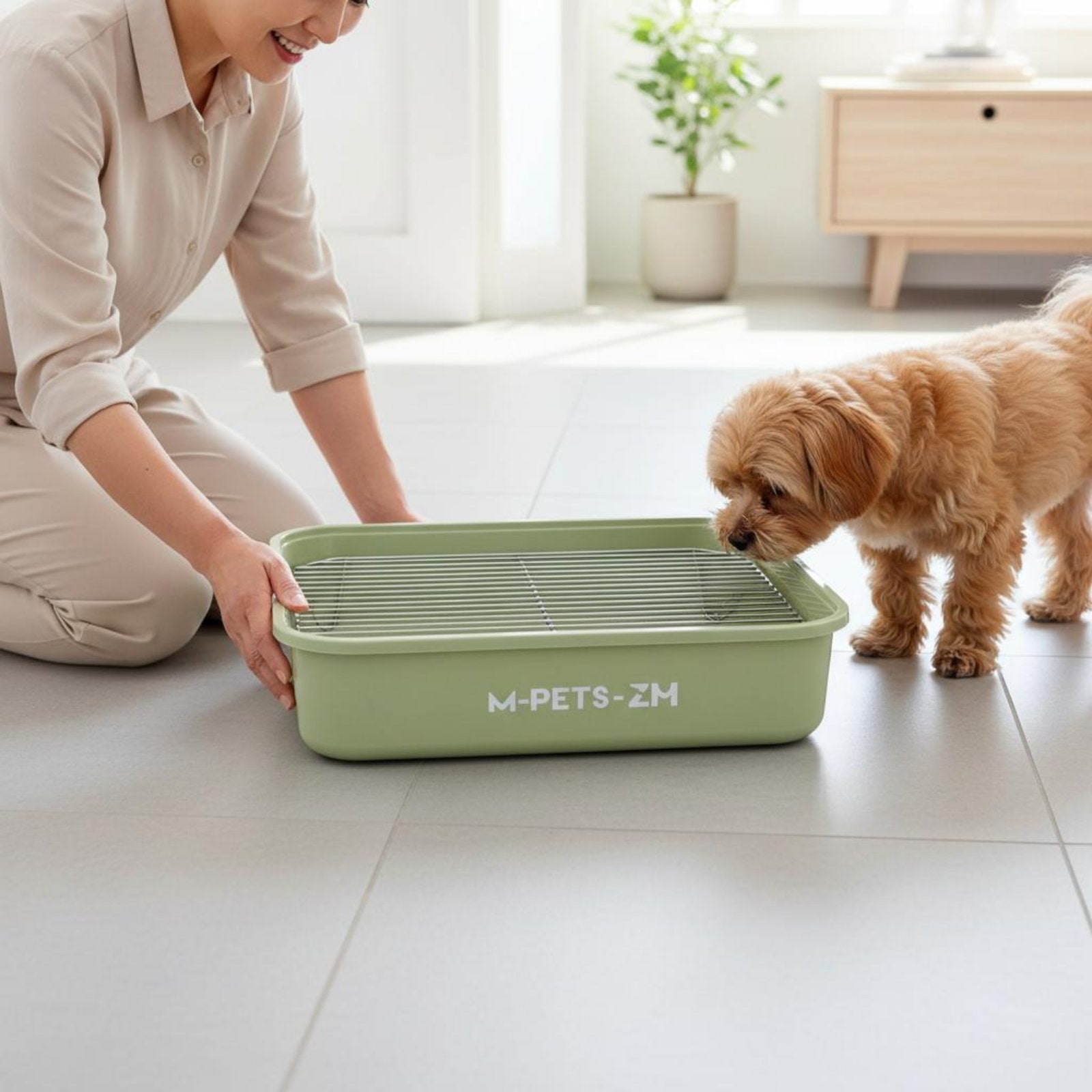 Dog Toilet with Grate Easy to Hygienic Pet Accessory Long-Lasting for Small Dogs