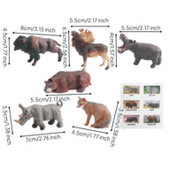 Wild Creature Playset Safe Realistic Creature Model PVC for Classroom, Playroom