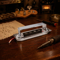 4-String Bass Bridge Pickup Pole Pieces Ceramic Bass Pickup Metal Cover Musical Equipment