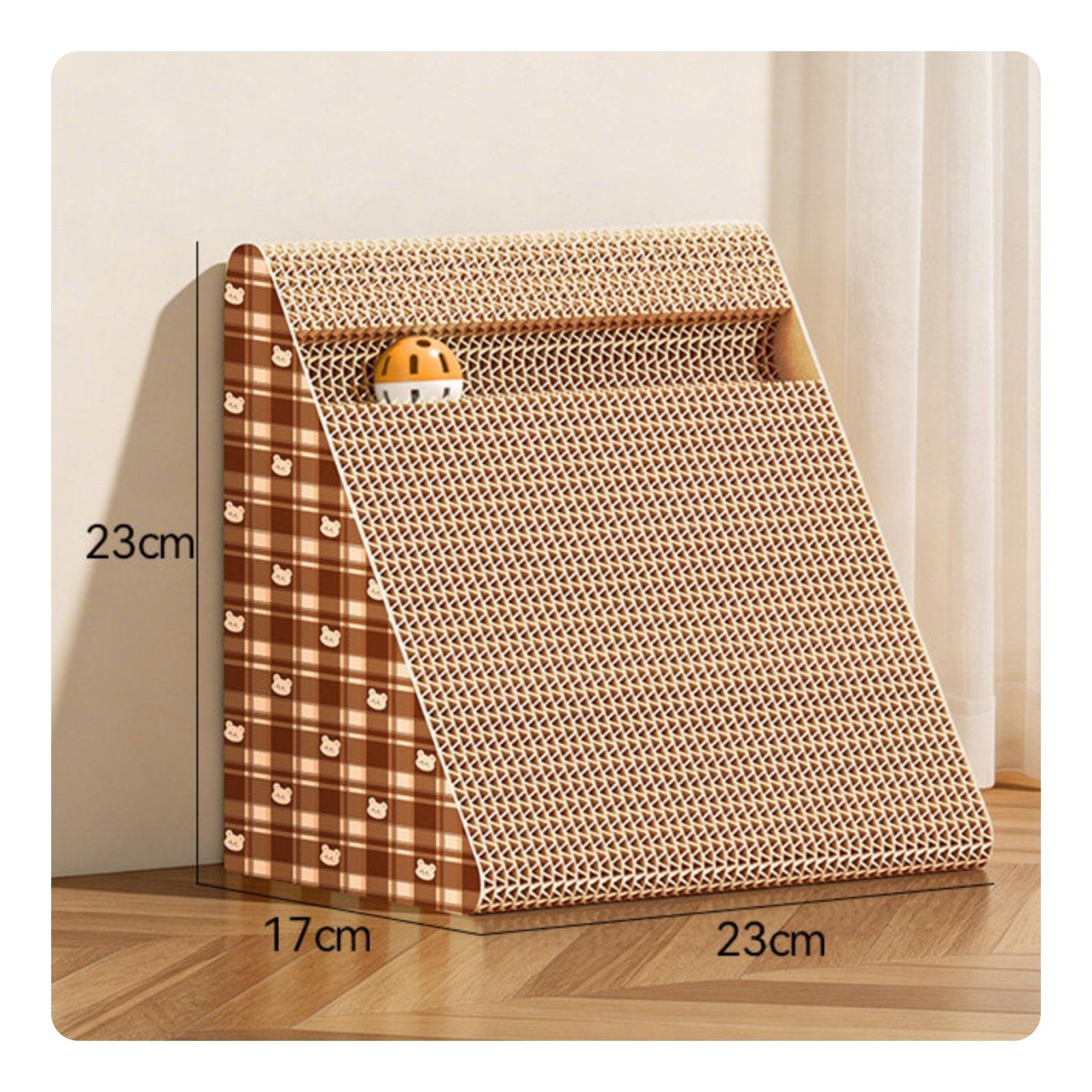 Vertical Cat Scratching Post Long-Lasting Corrugated Paper for Indoor, Cats