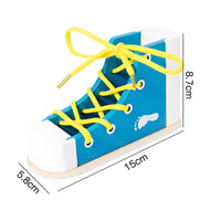Shoe Lacing Practice Toy Fine Motor Skills Lace Tying Board Long-Lasting