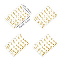 20 Pieces Glitter Music Note Stickers Glittery Design Music Note Sticker Self School Supplies for Teachers, Scrapbooking, Party Favors