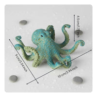 Cephalopod Figurine Lifelike Details Realistic Cephalopod Toy Hand Painted