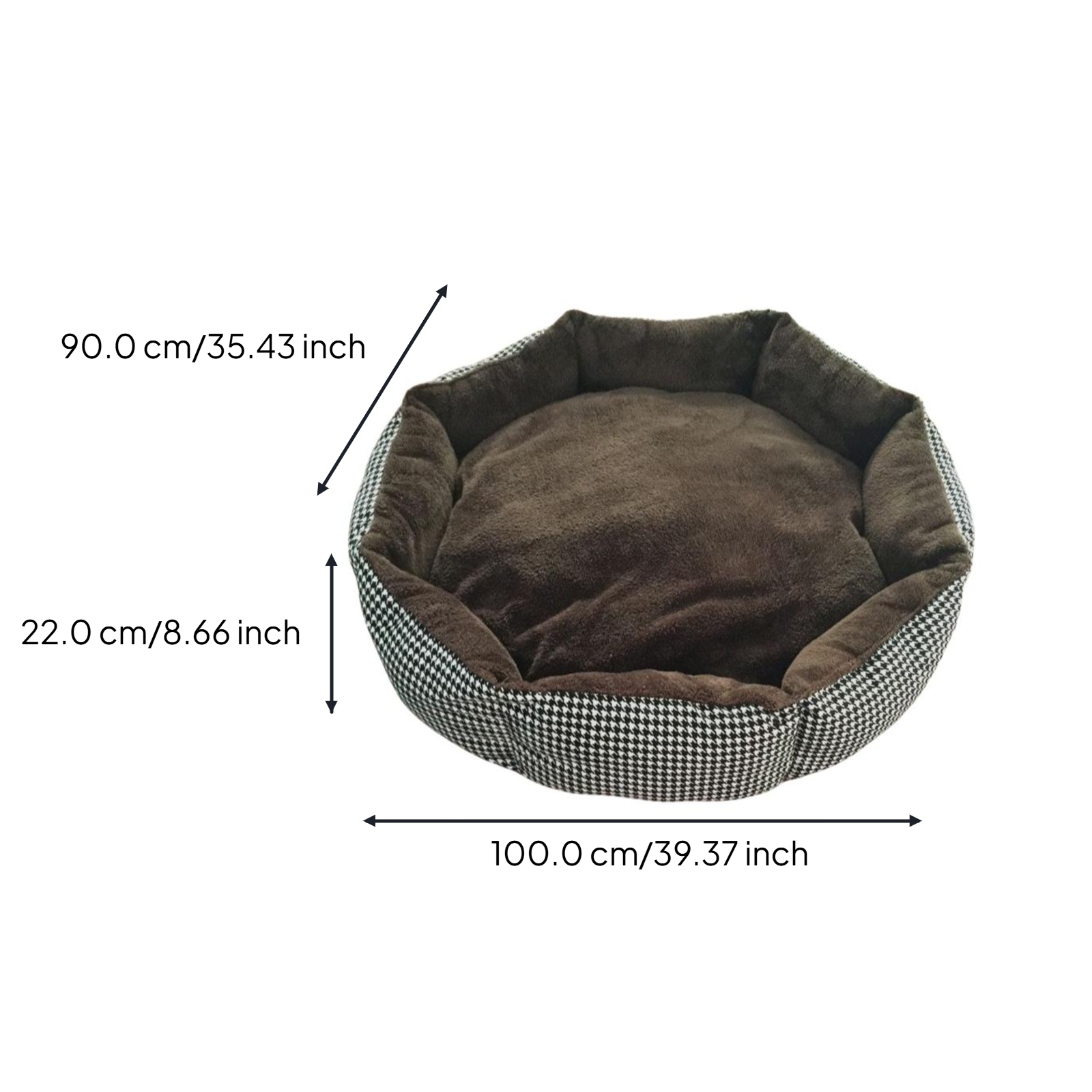 Dog Bed Removable washable cover Large non-slip mat Kennel pad