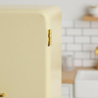 Miniature Refrigerator Realistic Details Doll Kitchen Refrigerator for Hobbyists