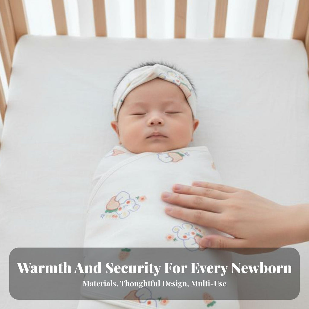 Adjustable Newborn Wrap Womb-Like Comfort flap-shaped infant Swaddler Machine launderable