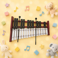 25 Note Xylophone Early Learning Music Education Glockenspiel Musical Training