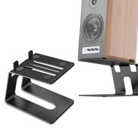 2 Pieces Studio Speaker Riser 5 Degree Upward Angled Studio Speaker Stand Heavy Duty Desktop Speaker Stand Music Producers, Audiophiles