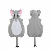 Elephant Costume Easy to Wear Creature Jumpsuit Breathable for Preschoolers