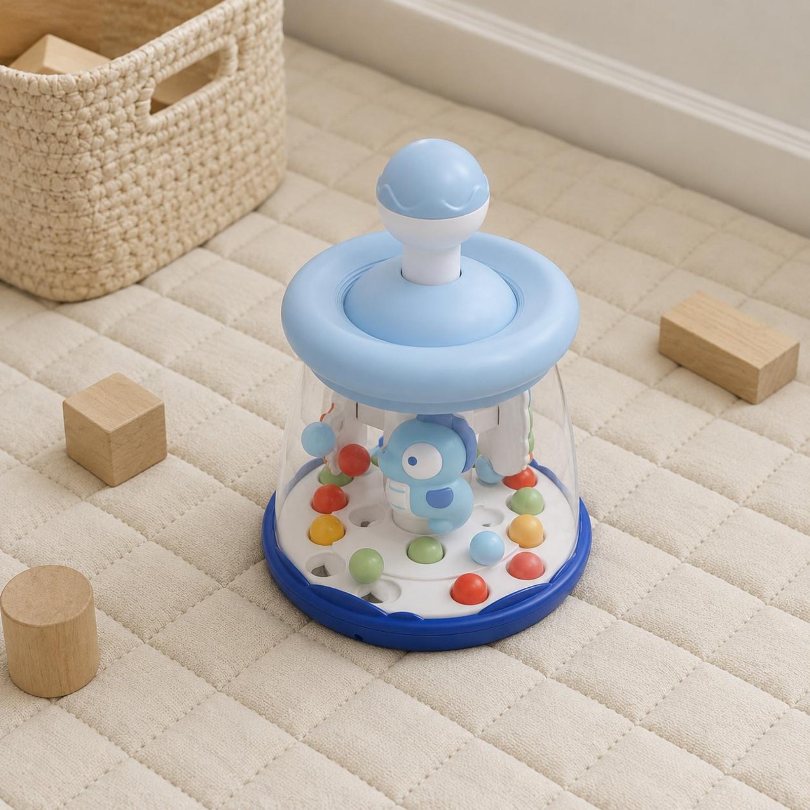 Press-Androtate Toy Colorful Balls Baby Toy Fine Movement Skills for Infants