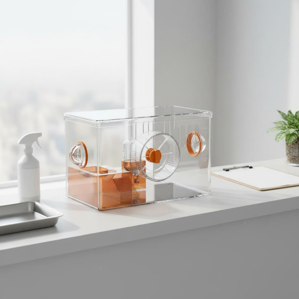 Hamster Enclosure Kit High Visibility Transparent Hamster Enclosure Portable