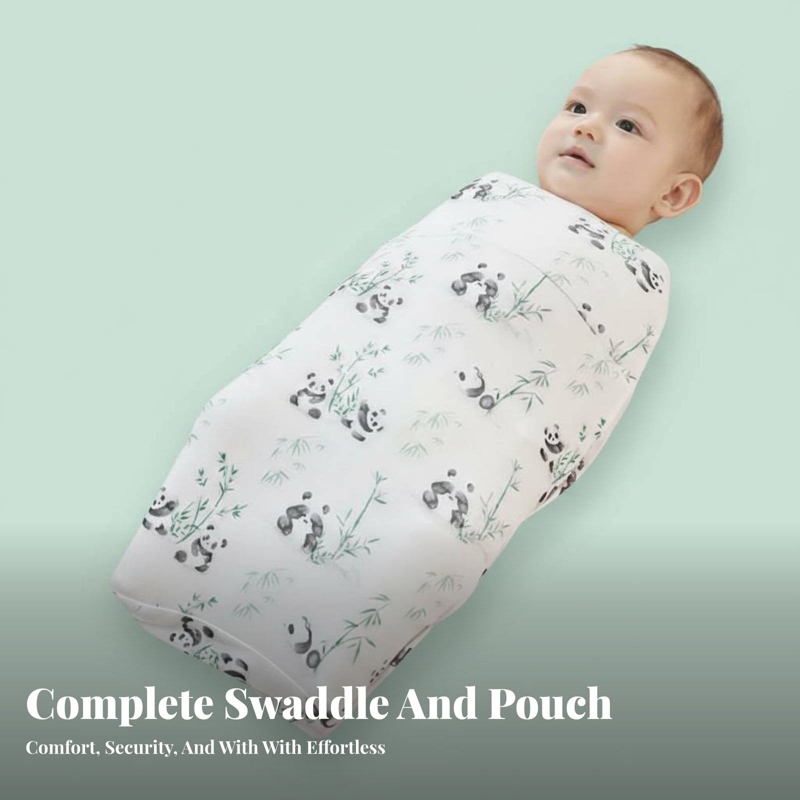 Hooded Anti-Startle Wrap fastener Closure adaptableal Swaddle pouch for givergivers