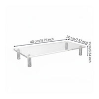 Acrylic Monitor display riser Stand Ergonomic Height Clear Display Riser Tool Setup Desk Accessory for Office