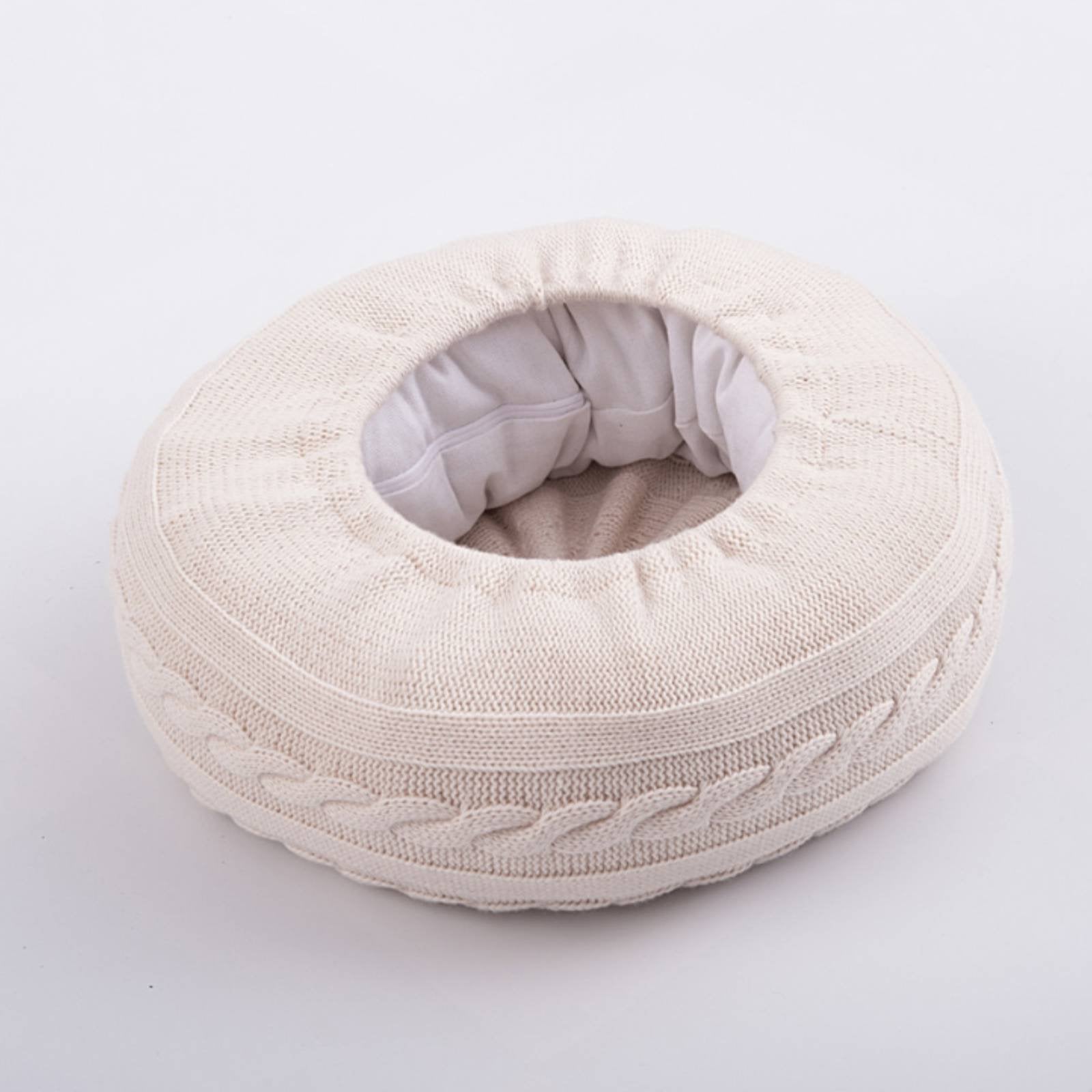 Baby Photo Sofa Portable Baby Photography Cushion Neutral White for Infants