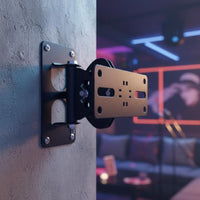 Metal Build Speaker Wall Mount Adjustable Speaker Wall Bracket Easy Installation Audio Hardware Heavy Duty for KTV Users, Home Theater, Listening Room