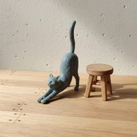 1:64 Feline Model Collectible Home Decor Hand-Painted for Miniature Scene