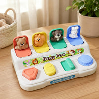 Control Panel Toy Cognitive Training Spring-up Toy Box Safe Plastic for Home