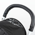 PU Leather Stroller Handle Sleeve Zipper Closure Baby Carriage Bumper Bar Cover
