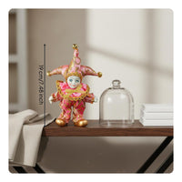 Rose Jester Doll Decorative Textile Jester Figurine Collectible for Collectors
