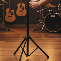 Cowbell Stand Portable Folding Cowbell Holder Metal Percussion Mount Stand for Audio Studio