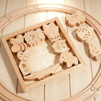 Wooden Creature Stacking Toy Early Learning Creature Balance Blocks Educational
