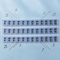 Electronic Piano Keyboard Strip Long Narrow Instrument Part Light Blue