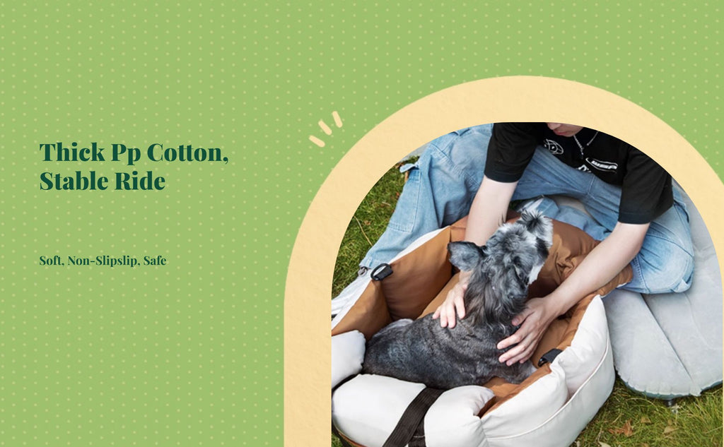 Plush portable dog booster seat