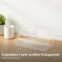 Acrylic Card Display Stand Space Saving Trading Card Storage Box Easy Retrieval