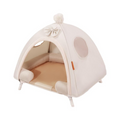 Foldable elevated dog bed, washable