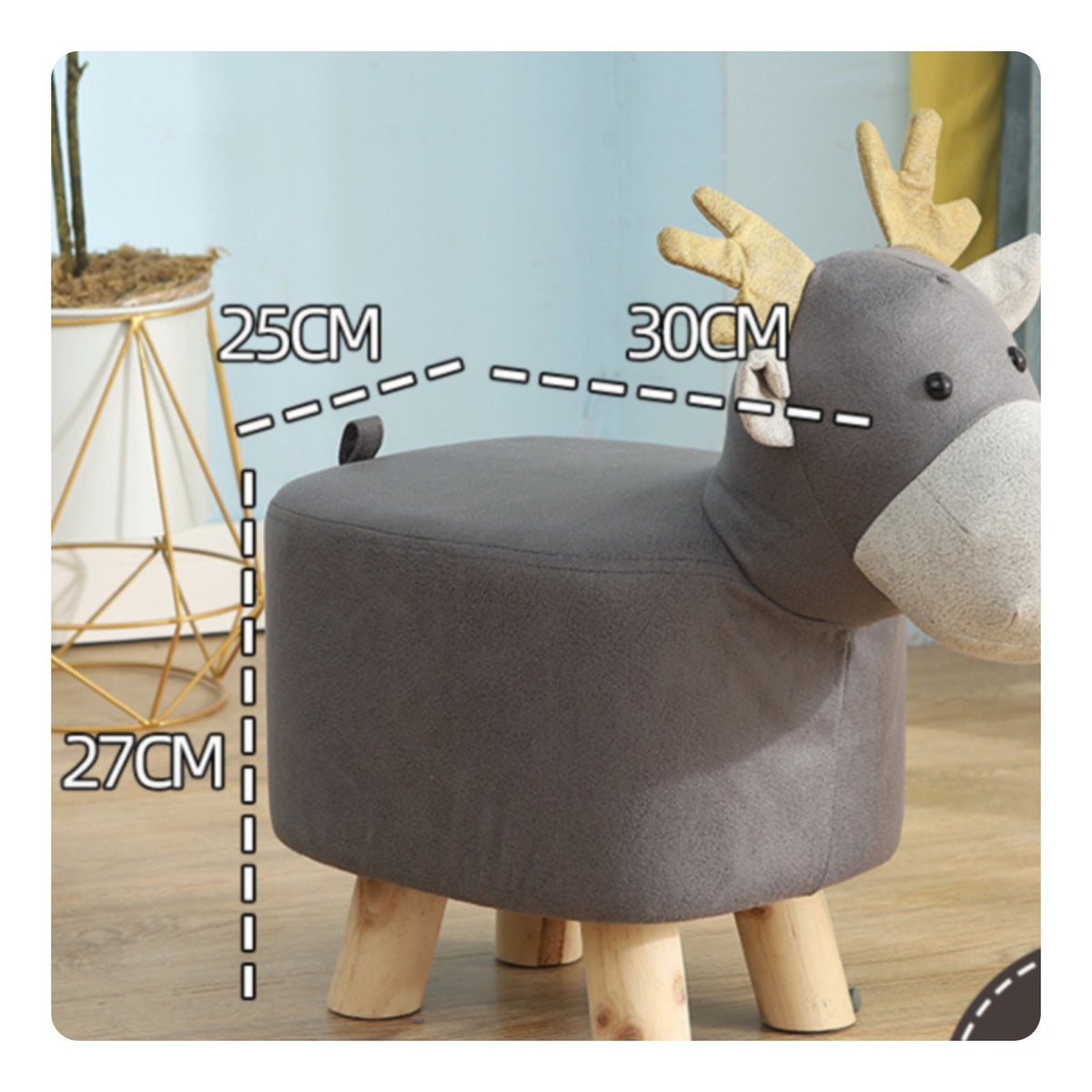 Wooden Elephant Step Stool Cute Elephant Stool Safe for Entryway, Kids