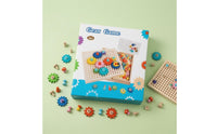 Wooden Gear Puzzle STEM Learning Gear Assembly Toy Spatial Thinking